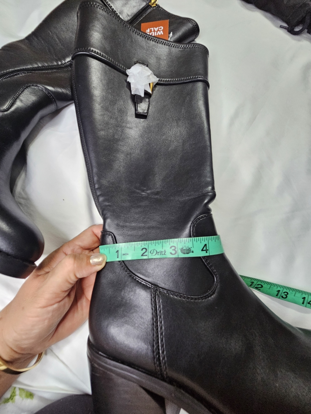 Franco Sarto Burgundy Knee-High Boots New Thite Out Box - Picture 9 of 13